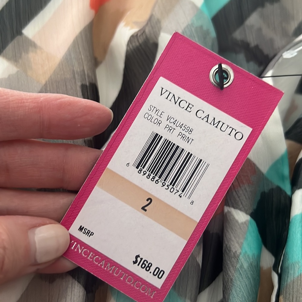 Vince Camuto New Maxi Sleeveless 2 - Picture 2 of 3